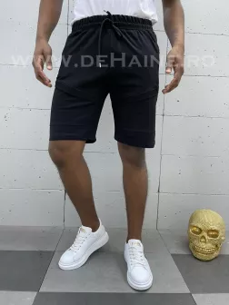 Pantaloni scurti de trening negri B3938 83-4